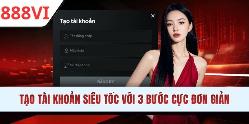 Tạo tài khoản siêu tốc với 3 bước cực đơn giản